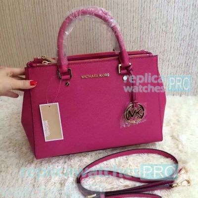 Top Quality Clone Michael Kors Red Genuine Leather Ladies Shoulder Bag